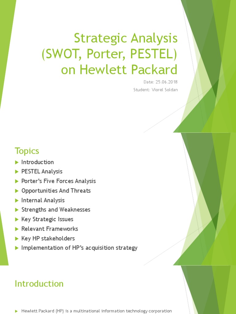 HP Strategic Analysis Overview | PDF | Hewlett Packard | Dell