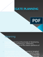 Aggregate Planning