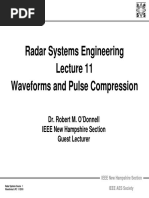 Radar 2009 A - 11 Waveforms and Pulse Compression