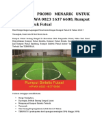 DAPATKAN PROMO MENARIK UNTUK BULAN INI, WA 0823 1637 6688, Rumput Sintetis Untuk Futsal