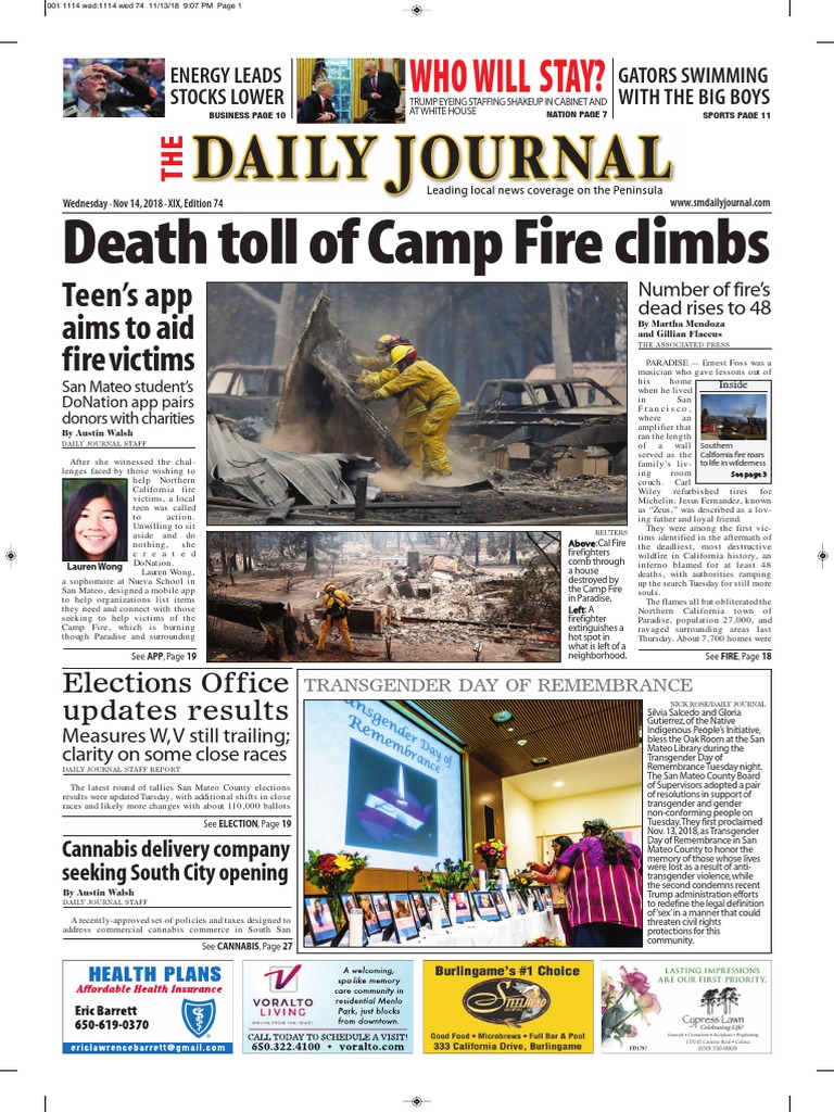 San Mateo Daily Journal 11 14 18 Edition Electronic Cigarette - thomas crashes 4ft roblox