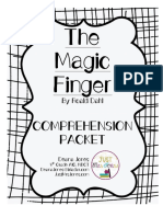 The Magic Finger Comprehension Packet