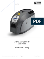 Zebra Series 3 Card Printer Spare Parts Catalog: Americas Customer Service +01 877-275-9327