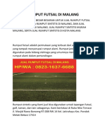 Jual Rumput Futsal Di Malang