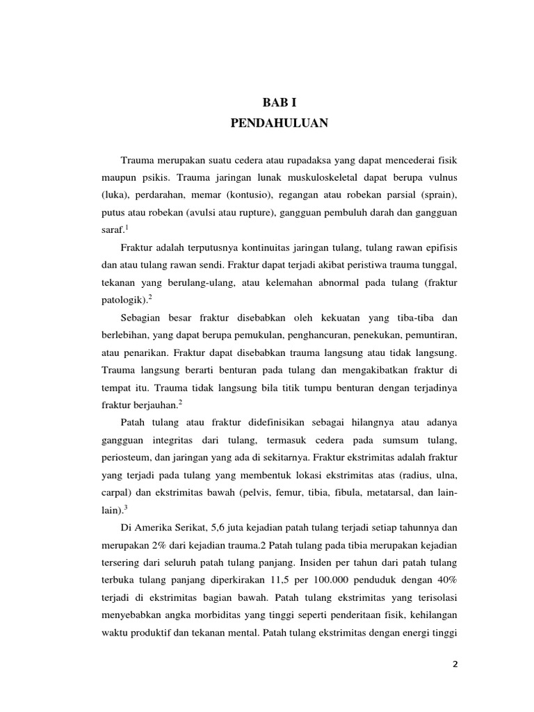 Fraktur Tibia Fibula - Revisi | PDF