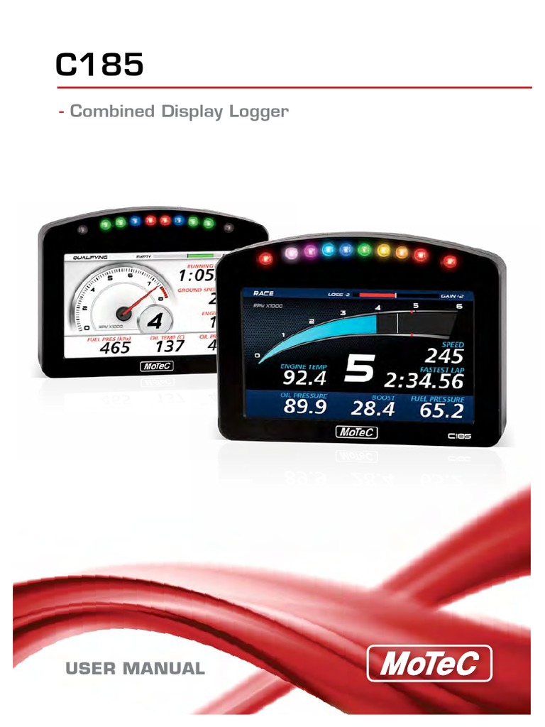 Motec C125 Manual | Display Using Fixed Layouts. Motec Systems c125 ...