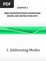 8086 Microprocessor Addressing Modes and Instruction Sets