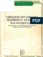 BENJAMIN, Walter. Origem Do Drama Barroco Alemão