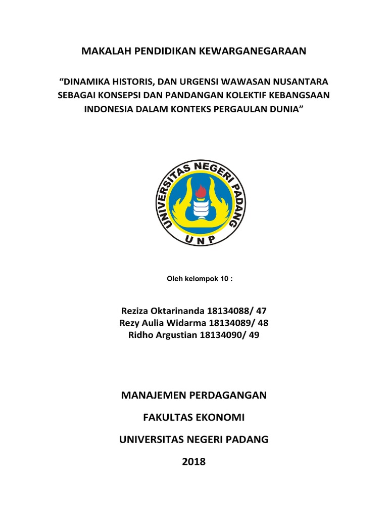 Makalah Kewarganegaraan Wawasan Nusantara Pdf File Wxdf Bamagien Site