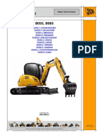 JCB 8055 MIDI EXCAVATOR Service Repair Manual SN 1536000 To 1537499 PDF