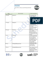 production schedule