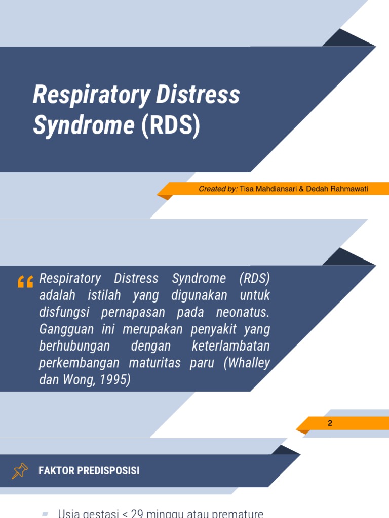 Respiratory Distress Syndrom | PDF
