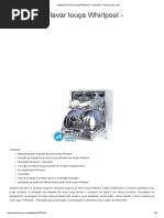 Máquina de Lavar Louça Whirlpool - Instrução - Cleannessis