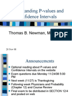 Understanding P - Values and CI 20nov08