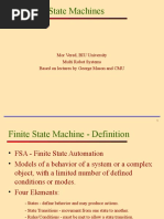 Finite State Machines: Mor Vered, BIU University Multi Robot Systems Based On Lectures by George Mason and CMU