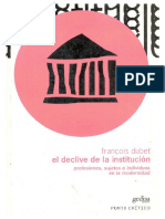 Dubet, Francois-El Declive de La Institución. 419 A 453.