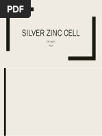 Silver Zinc Cell: de Leon Acol