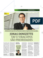 Jonas Donizette concede entrevista ao jornal Metro