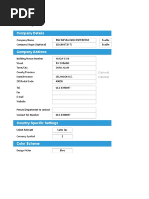 Sales Receipt