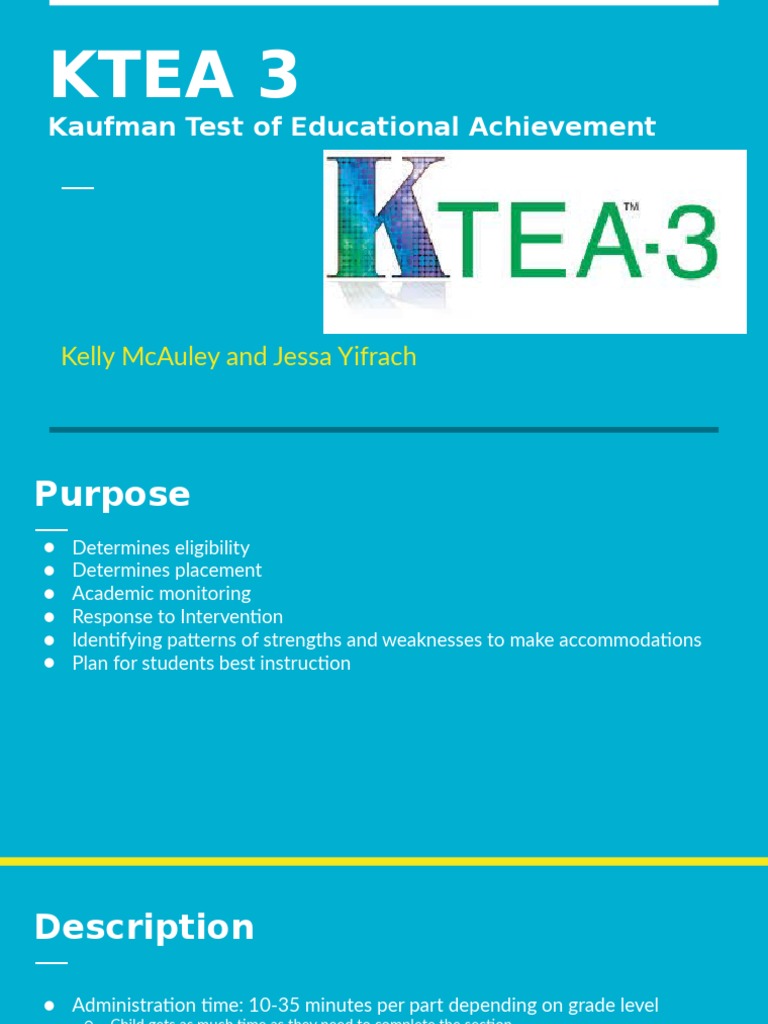 Ktea 3 Sample Report Pdf Free Download 64 Bit