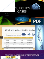 Solids, Liquids and Gases