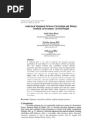 Analysis of Alignment Between Curriculum