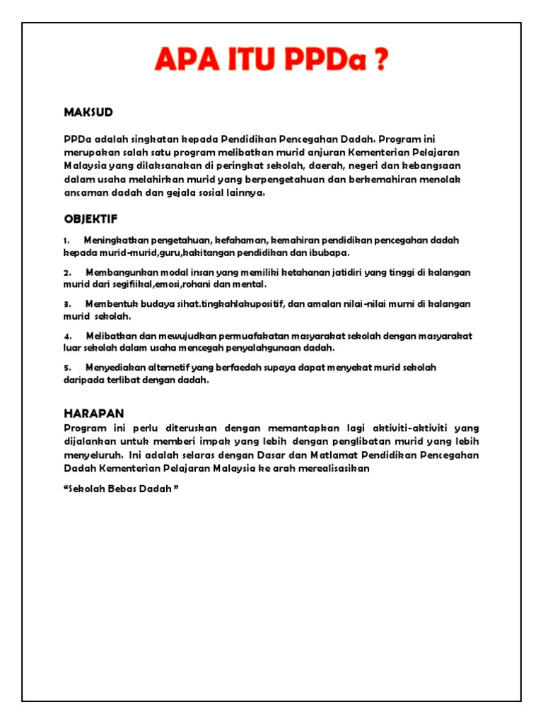 Visi Dan Misi Ppda Sekolah Rendah Pdf