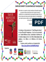 Afiche Tayiñ Mapuche Kimün Libro 12 Octubre 2018 (1)