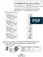 Multiplicación por dos y tres cifras - Corrección de ejercicios