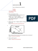 Compulsary Questions: A. Exploration Drilling B.delineation Drilling C. Development Drilling D.infill Drilling