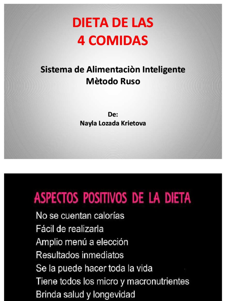 Dieta De Las 4 Comidas Nayla Pdf