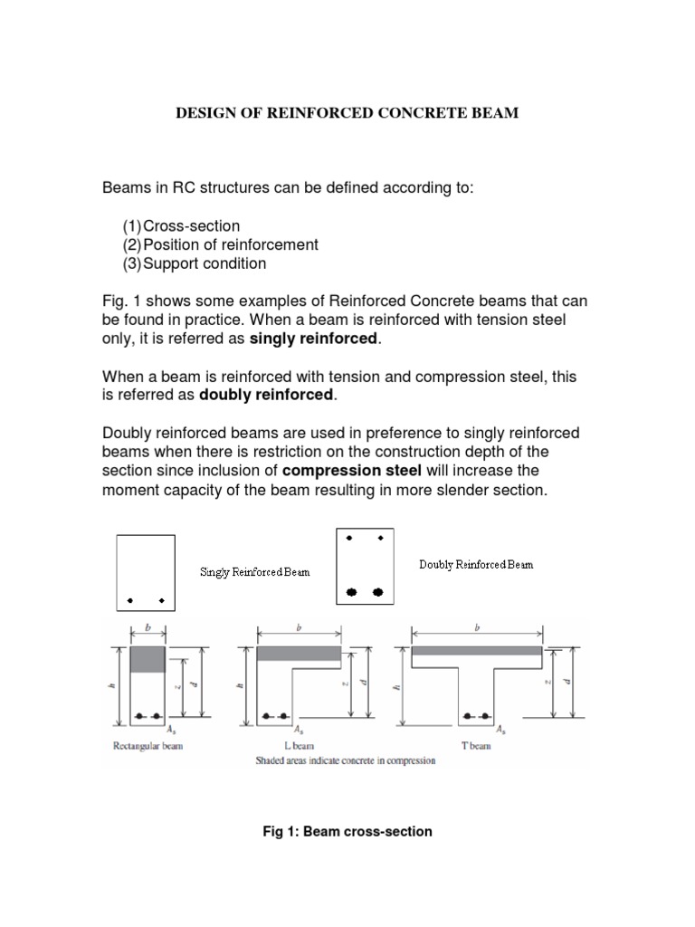 Topic 5 Design of Concrete Beam PDF | PDF | Beam (Structure ...