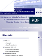 Stakeholder-Orientierung Als Gestaltungsmerkmal Für Corporate Web 2.0: Eine Explorative Analyse