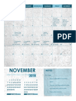 November Student Calendar