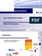 Web 2.0 in Unternehmen. Eine Fallstudien-Analyse