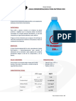 Ficha Tecnica - Agua Desmineralizada ISIN PDF
