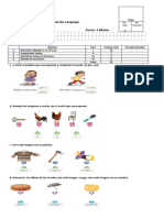 Prueba Lenguaje Unidad 3 1º Básico