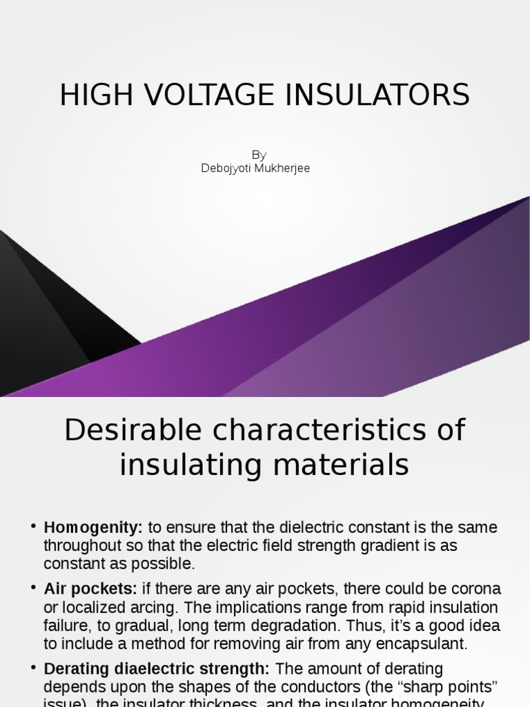 High Voltage Insulators | PDF | Insulator (Electricity) | Glasses