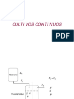 Cultivos Continuos. Quimiostato S R F I = F S F I F S. V constante S P. Reservorio.pdf