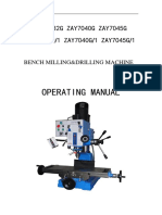 Bench Milling Drilling Machine Manual