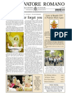 God Will Never Forget You: L'Osservatore Romano