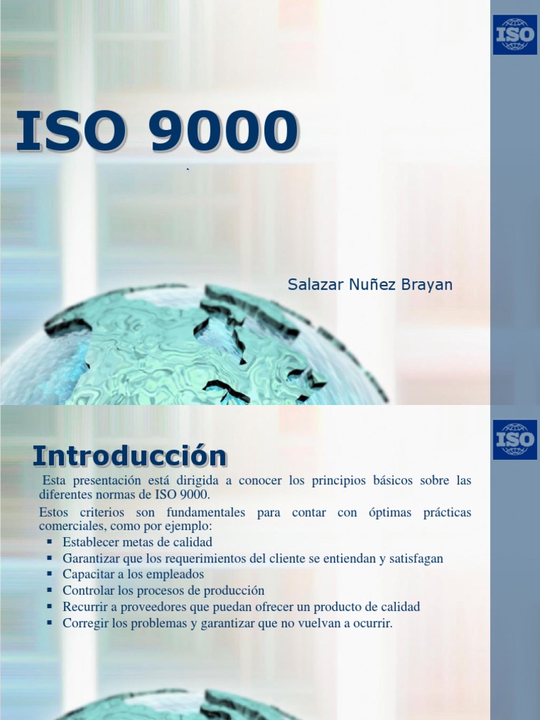 Principios de ISO 9000: Calidad y Mejora | PDF | Iso 9000 | Calidad ...