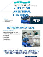 Interacción Con Nutrición Parenteral-Enteral
