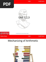 COMP107 Unit 1,2,3