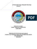 Disusun Untuk Memenuhi Tugas Makalah Metrologi Industri (AKBAR)