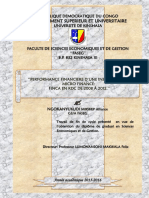 Performance Financiere D'une Institution de Microfinance en Republique Democratique Du Congo