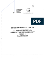 Instrumen Survei SNARS Edisi 1 Tahun 2018