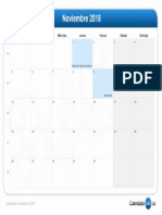 Calendario Noviembre 2018 PDF