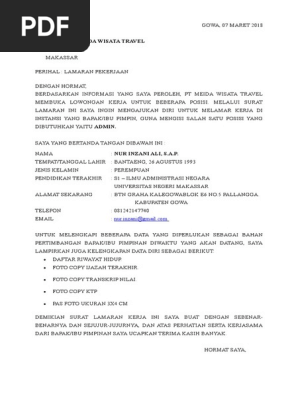 Surat Lamaran Kerjadoc