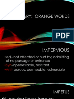 Learn Orange Vocabulary Words